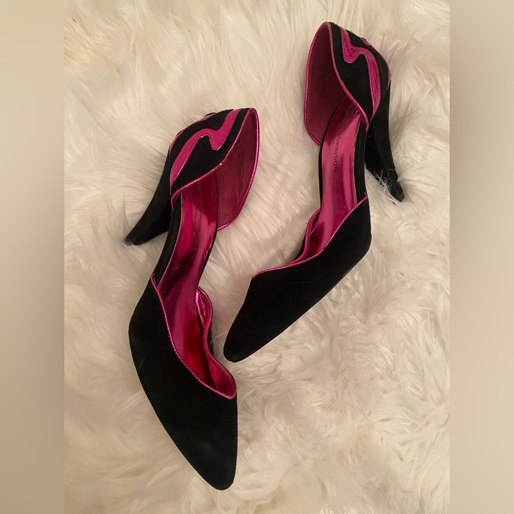 Sigerson Morrison for Target Lustra Black & Pink Heels Size 7.5
